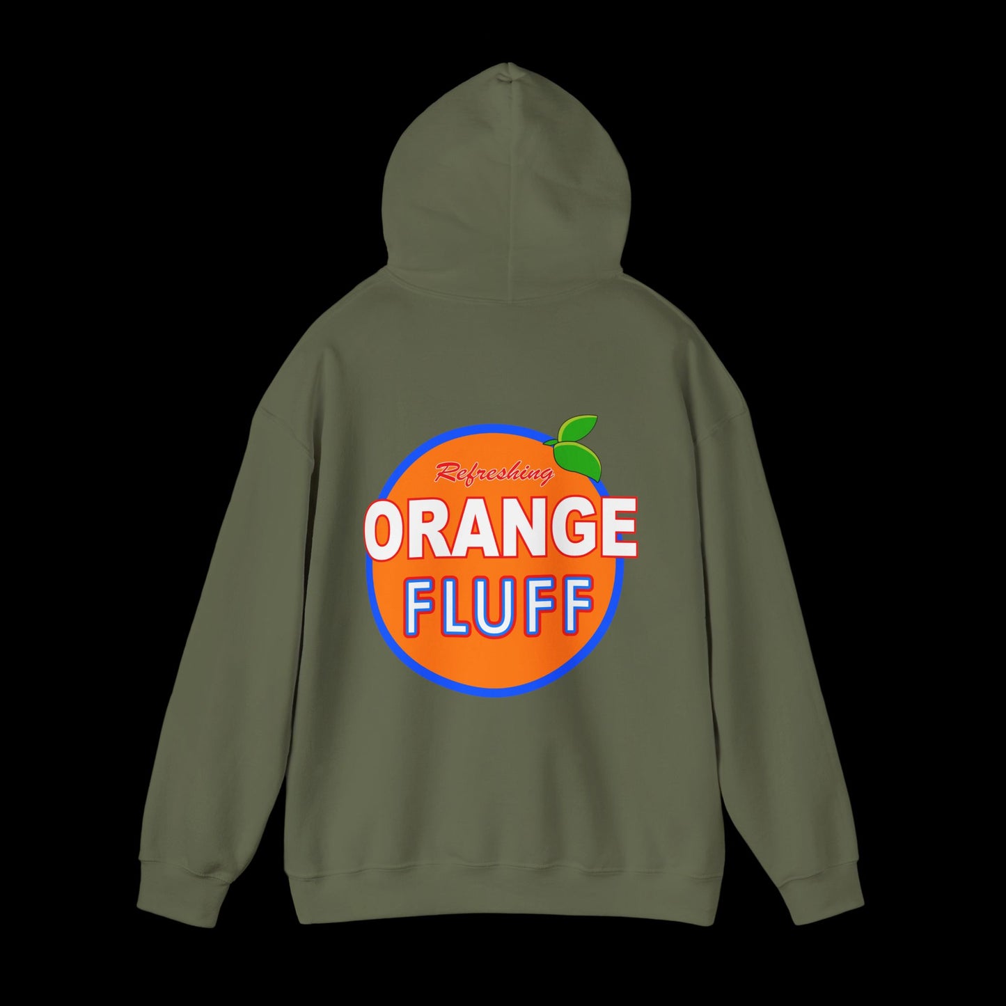 Meadows Orange Fluff Hoodie